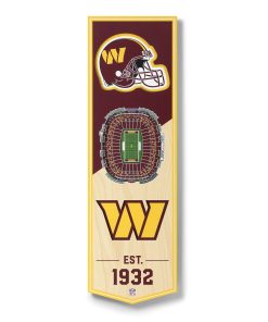Washington Commanders 6 x 19 3D Stadium Banner